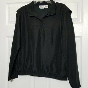 Keneth Too Golf Pull Over Jacket ~ Sz XL ~ Black
